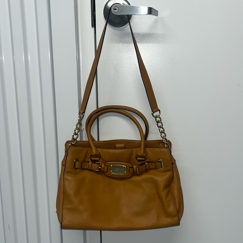 Vguc Michael Kors Large Leather Hamilton Satchel Tote Bag